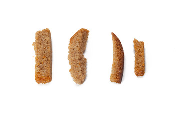 crumbs of bread croutons