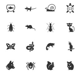 pets icon set