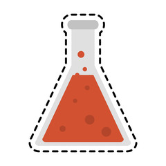 test tube science icon image vector illustration design 