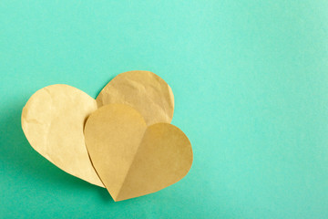 Beautiful paper hearts
