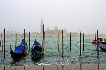 Fototapeta na wymiar Panorama del Canal Grande di Venezia - Italia