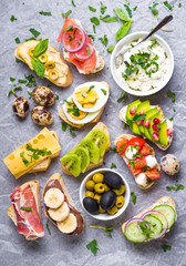 Sandwiches set background