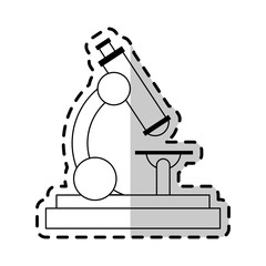 microscope science icon image vector illustration design 