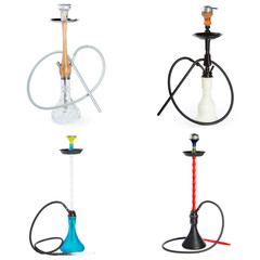 hookah on white background