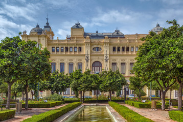 Fototapeta na wymiar Malaga city hall, Spain