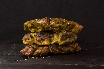 Roasted pork shoulder