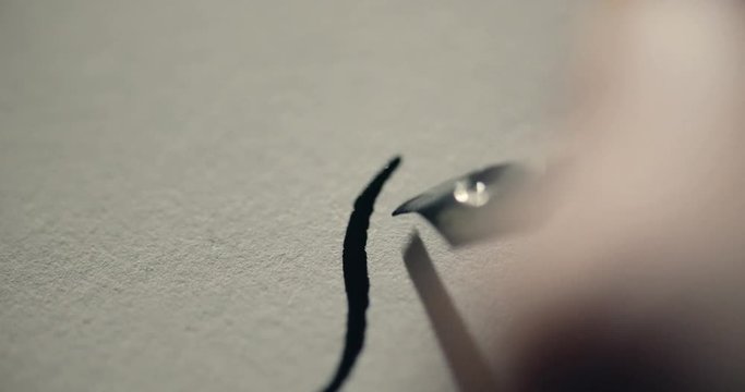 writing calligraphy