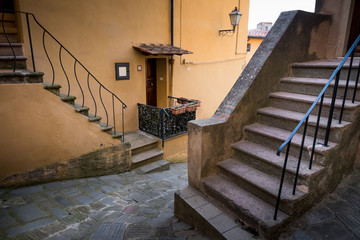 Castagneto Carducci, Leghorn, Italy - typical medieval streets