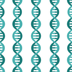 Seamless pattern witn DNA spiral.