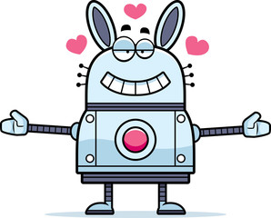 Robot Rabbit Hugging
