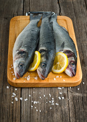 Sea Bass with salt