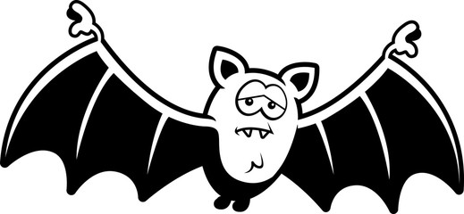Cartoon Sad Bat