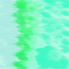 Abstract background of blots of blue and green spreading paint light and dark throughout the drawing