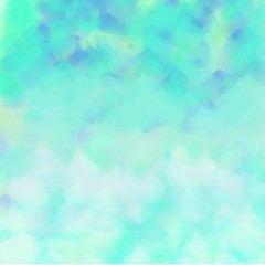 Abstract background of blue flowing paint spots of light and dark throughout the drawing