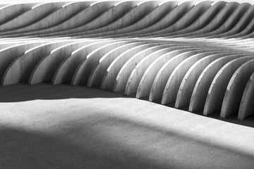 Obraz premium lines, curves, black and white, texture