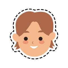 happy boy icon image vector illustration design 