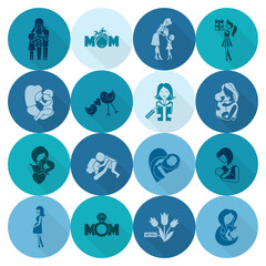 Happy Mothers Day Icons