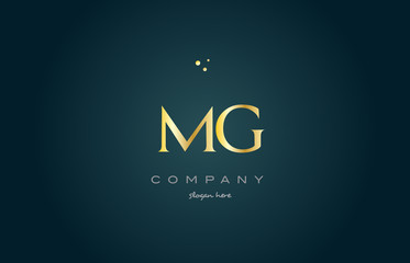 mg m g  gold golden luxury alphabet letter logo icon template - obrazy, fototapety, plakaty