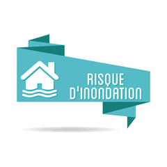 Logo risque d'inondation.