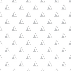 Minimalistic geometric seamless vector pattern with triangles