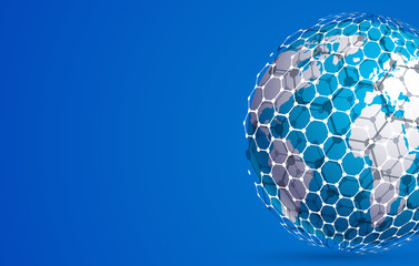 Vector modern techology concept background.