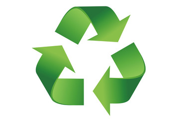 Recycle logo - clipping path included