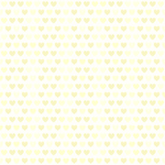 Yellow heart pattern. Seamless vector