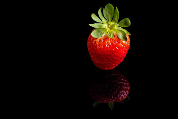 Red strawberry isolated