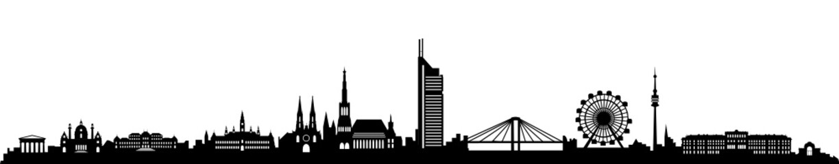 Fototapeta premium Skyline Wien