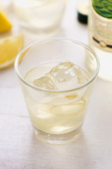 Lemon vodka drink 