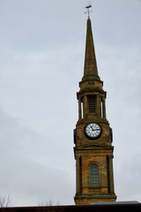 Clock tower in Port  Glasgow, Scotland