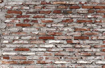 Rough brick wall texture.