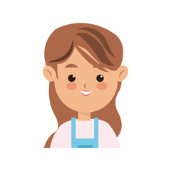 young woman cartoon icon over white background. colorful design. vector illustration