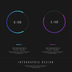 Minimal Style Vector infographic template. Business concept for content, diagram, flowchart, steps, parts, timeline infographics, workflow layout, chart