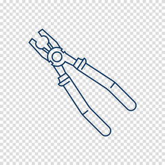 pliers vector icon