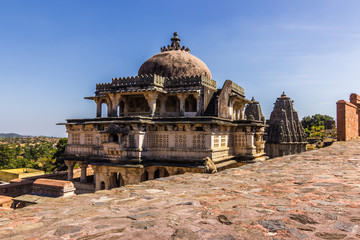 November 08, 2014: Hindu temple in Kumbhalgarh Fort, India