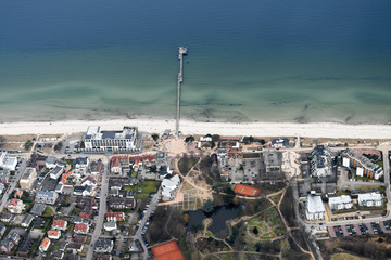 Obraz premium The north of Germany and Hamburg from above