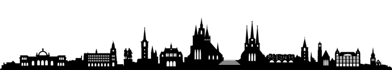 Obraz premium Skyline Erfurt