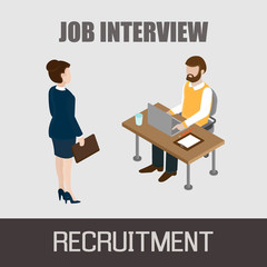 Job interview concept