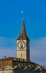 Fototapeta na wymiar Architectural details, old center of Zurich