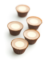 Sweet chocolate pralines.