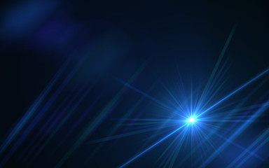 Modern lens flare blue background streak rays (super high resolution)