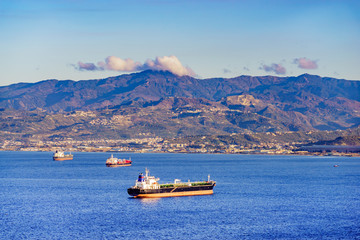Oil tankers at Milazzo port