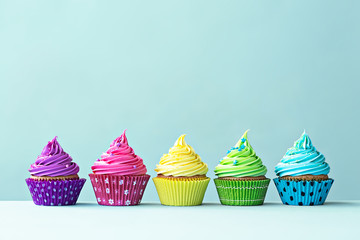 Colorful cupcakes