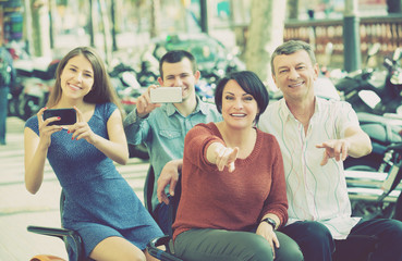 Two families driving grand tour