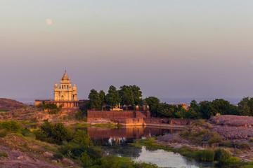 November 05, 2014: Jaswant Thada mausoleum in Jodhpur, India