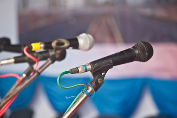 Fototapeta premium Microphone on stage.