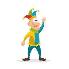 april fools day celebration card vector illustration design