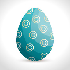 eggs painted easter celebration vector illustration design