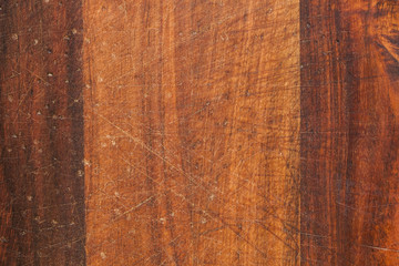 Old Grunge Wooden Cutting Kitchen Board Background Texture Close Up.